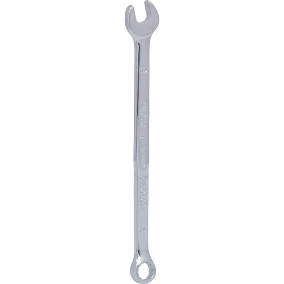CHROMEplus combination wrench, angled, 8 mm on hanger - CHROMEplus combination wrench, offset