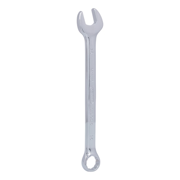 CHROMEplus combination spanner, angled, 16 mm on hanger - CHROMEplus combination wrench, offset