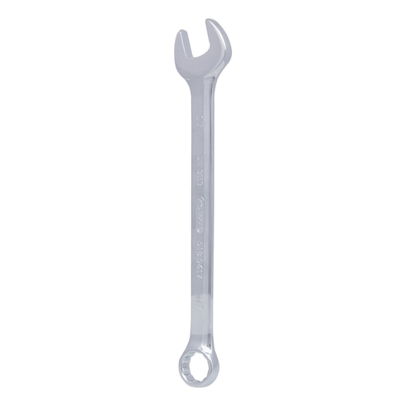 CHROMEplus combination wrench, angled, 17 mm on hanger - CHROMEplus combination wrench, offset