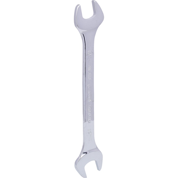 CHROMEplus combination wrench, 18x19 mm - CHROMEplus double open-end wrench
