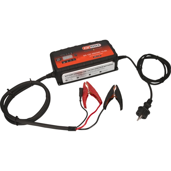 KS TOOLS 12V, 24V SMARTcharger high-frequency battery charger 25A/12.5A - Battery charger