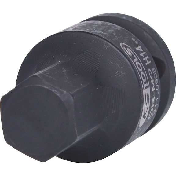 1/2 inch power bit socket hexagon socket, short, 14 mm - 1/2 inch power bit socket hexagon socket