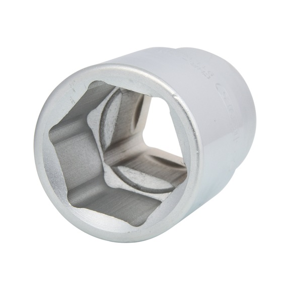 1-inch hex socket, short, 36 mm - 1 inch hex socket