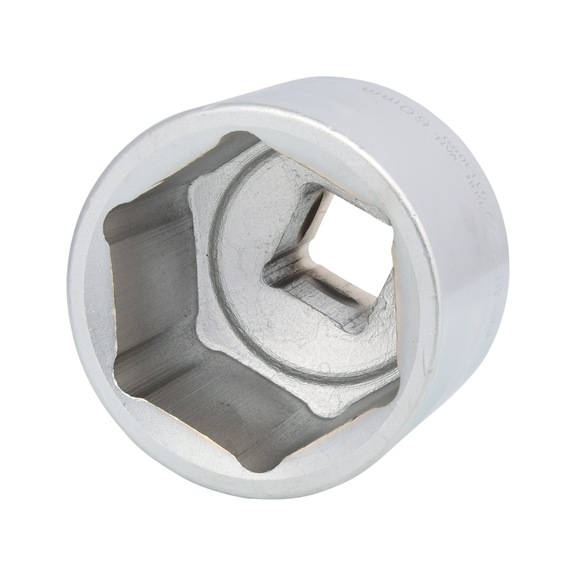 KS TOOLS 1 inch hex socket, short, 60 mm - 1 inch hex socket