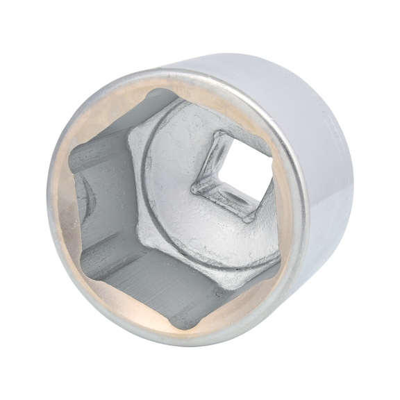 1 inch hex socket, short, 70 mm - 1 inch hex socket