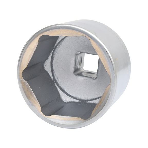 1 inch hex socket, short, 80 mm - 1 inch hex socket