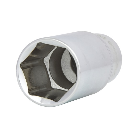 1/2 inch CHROMEplus hexagon socket, long, 27 mm - 1/2 inch CHROMEplus hex socket