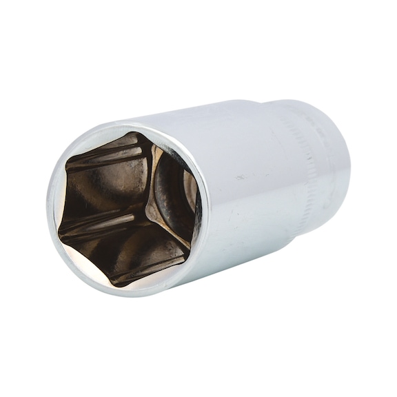 1/2 inch CHROMEplus hex socket, long, 21 mm - 1/2 inch CHROMEplus hex socket