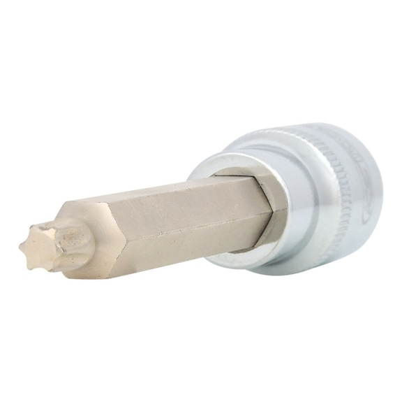 1/2 inch CHROMEplus TX socket, long, T40 - 1/2 inch CHROMEplus Torx bit socket
