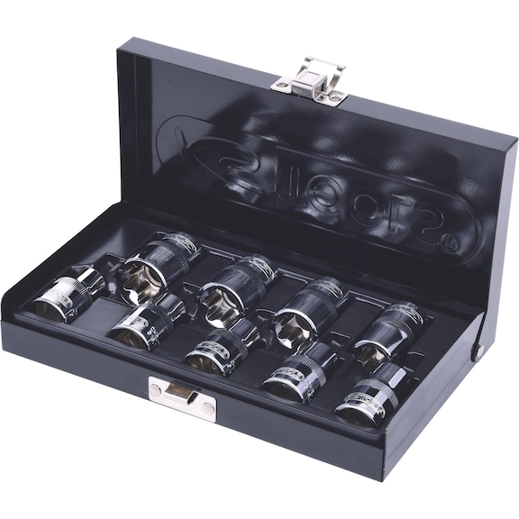 1/2 inch CHROMEplus TX E socket set, 9-piece - CHROMEplus socket wrench (set)