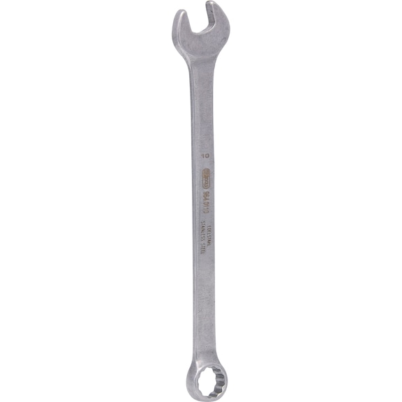 STAINLESS STEEL combination spanner, 10 mm, angled - STAINLESS STEEL Ring spanner, angled