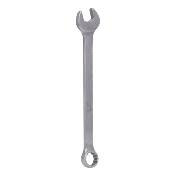 STAINLESS STEEL combination wrench, 13 mm, angled - STAINLESS STEEL Ring spanner, angled