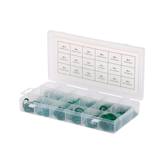 Assortment of O-rings for air conditioning, HNBR, 270 pieces - O-ring