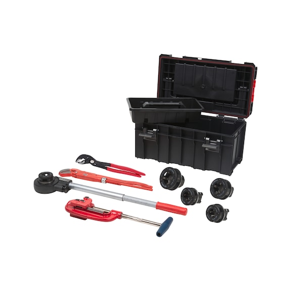 Plumbing tool set, 8 pieces - Flaring machine (machine tool)