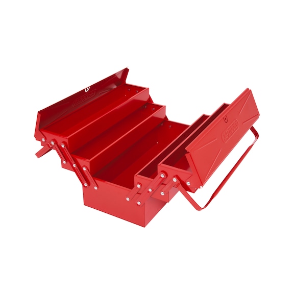 Metal tool box, 5 compartments, 420 mm - Tool boxes