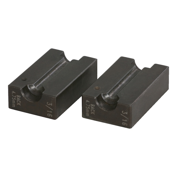 Jaw set, 4.75 mm, 3/16 inch - Flaring machine (machine tool)