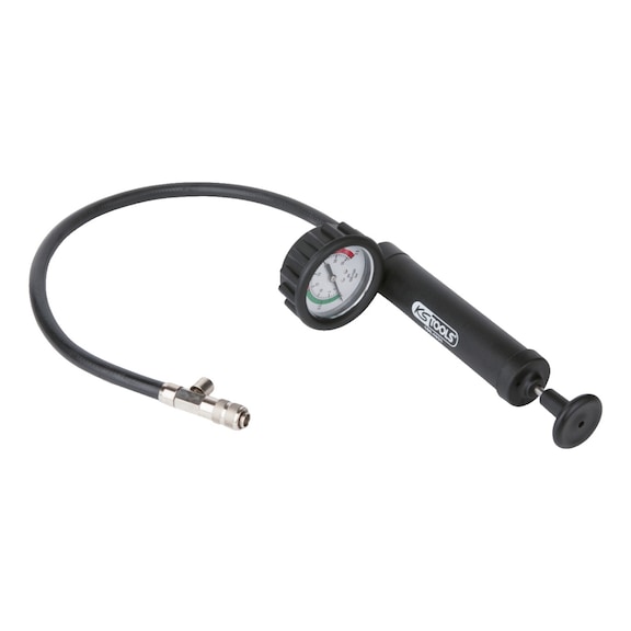 Hand pump with pressure gauge/hose, max. 2.5 bar - Coolant circuit (automotive, assembly, other)