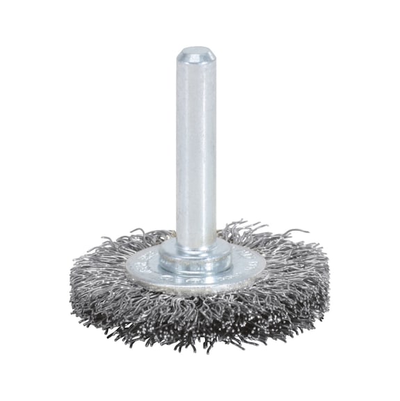Stainless steel wire brush disc 0.3 mm, D: 75 mm - Brushes