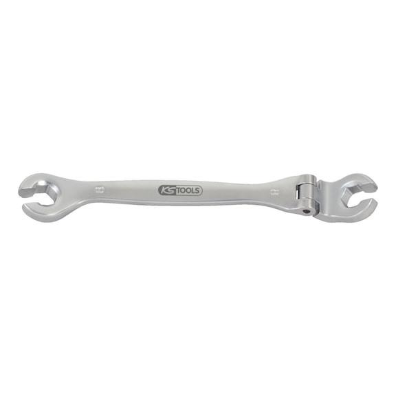 CHROMEplus double ring spanner with joint, 22 mm, open - CHROMEplus double ring spanner