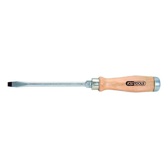 ERGOTORQUE WOODmax impact slotted screwdriver, 5.5 mm on hanger - ERGOTORQUE WOODmax impact slotted screwdriver