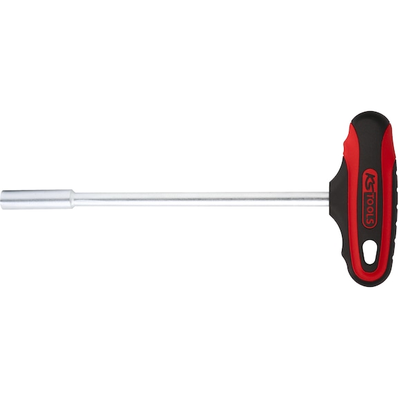 T-handle socket screwdriver, long, 11 mm on hanger - T-handle socket screwdriver
