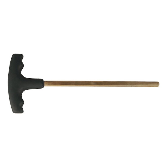 BRONZEplus hexagon socket angle pin wrench with T-handle, 4 mm long - BRONZEplus Hexagon socket angle pin wrench with T-handle