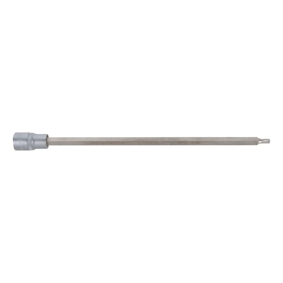 1/2 inch TX socket with hole, 300 mm, TB30 - 1/2 inch Torx bit socket