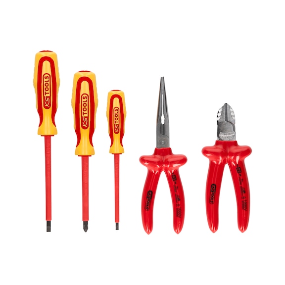ERGOTORQUE VDE pliers and screwdriver set, 5-piece variant 2 - Pliers set