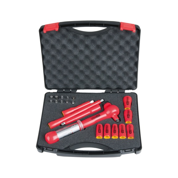 1/4 inch socket wrench set with insulated tools, 21 pieces 117.1876 - Socket wrench set with insulated tools