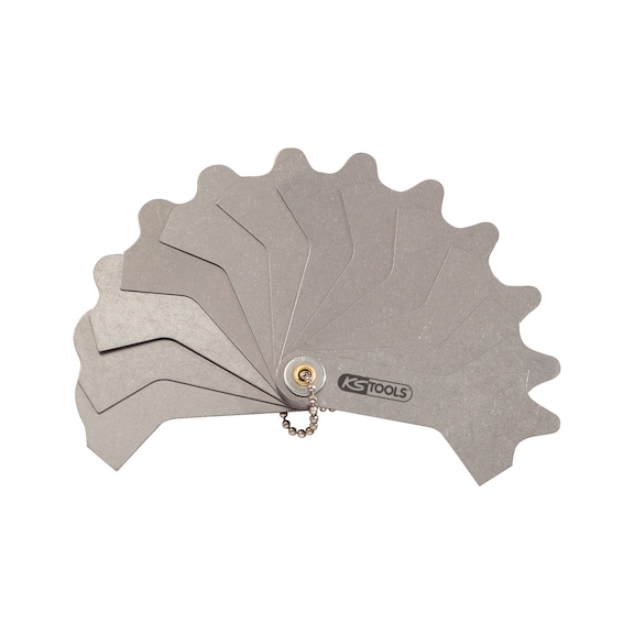 Weld seam gauge, 12 blades, 3-12 mm - Special gauge
