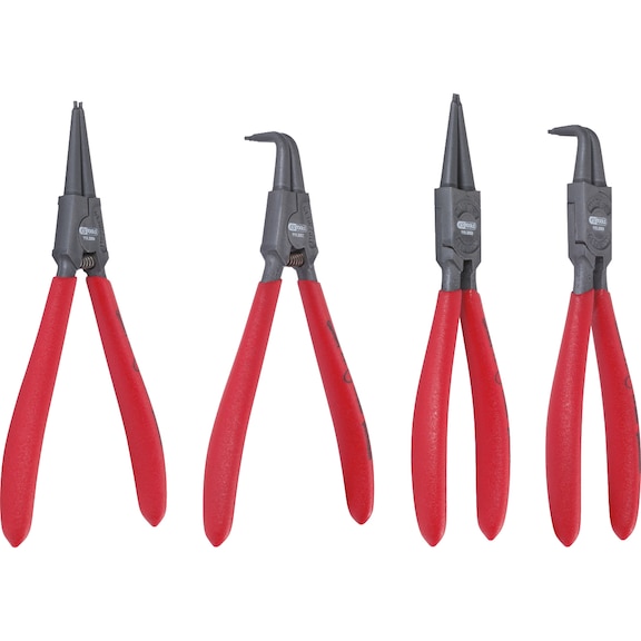 KS TOOLS Lockering pliers set, 19–60 mm, 4 pieces - Pliers set