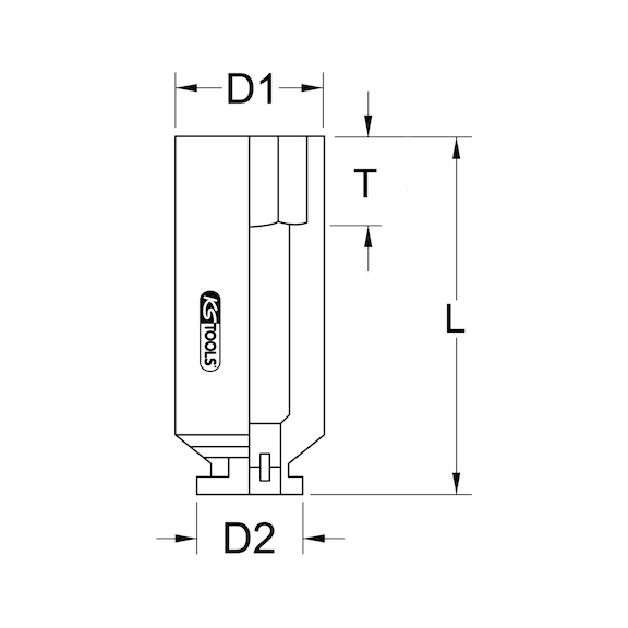 3/4 inch square drive socket, 20 mm - Socket tool (other)