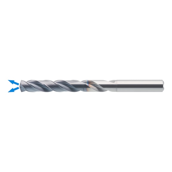 ATORN solid carbide drill UNI TiAlNplus 8xD with IC 7.6 mm - High-performance drill SC TiAlNplus HPC 8xD with internal cooling HA