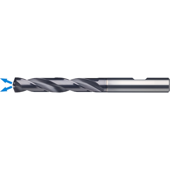 ATORN high-perf. SC drill ULTRA M HPC 5xD 5.9 mm x 6 mm x 82 mm HB internal - High-performance drill bit, solid carbide ULTRA M HPC 5xD with internal cooling HB