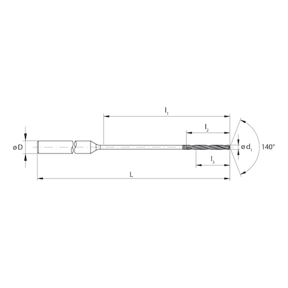 3CFS.30020.1, CrazyDrill Flex Steel 30xd Ø0.20 mm beschichtet - 3CF, VHM Hochleistungsbohrer