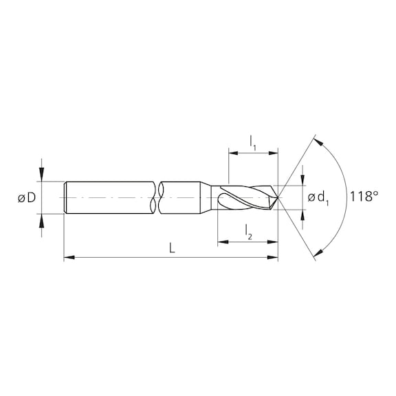 3MD.200029.0, MiquDrill 200 / Ø0.29 mm unbeschichtet - 3MD, VHM Hochleistungsbohrer