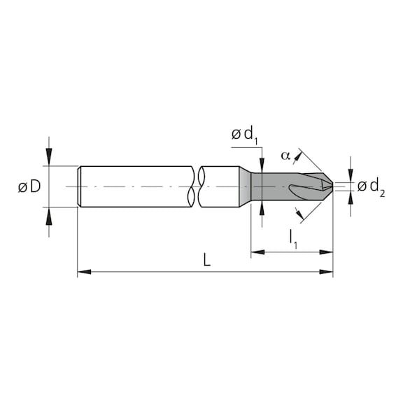 3FC.15040090.1, CrazyMill Frontchamfer Ø4.00 mm beschichtet - 3FC, VHM Schaftfräser