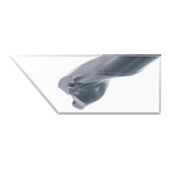 ATORN 180° high-performance drill bit, solid carbide TiAlN 5xD with internal cooling - 4