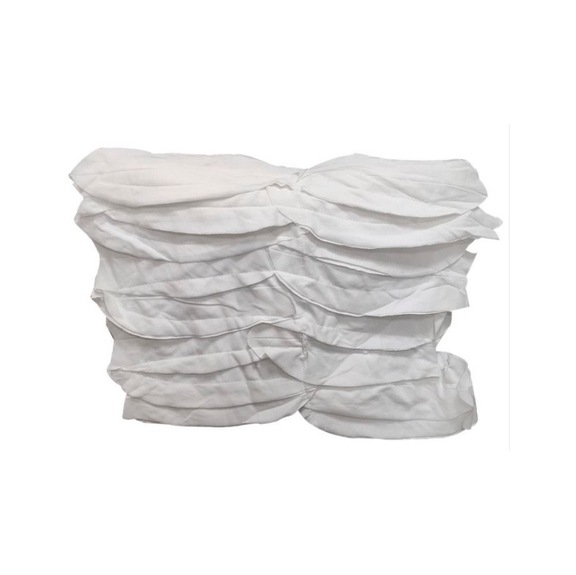 Industrial duplex fabric, single piece size about 40*40mm, white (MOQ 60kg) - Fabeic