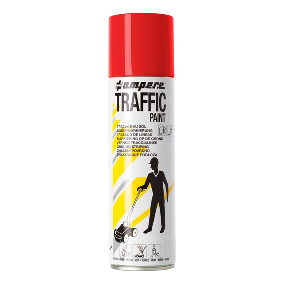 Bodenmarkierfarbe TRAFFIC rot, 500 ml ne - Bodenmarkierfarbe Traffic Paint (R)