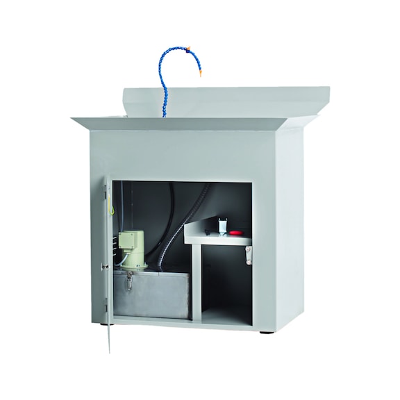 Unterbau mit Kühlmittelpumpe für Nassschliff - Zubehör Trenn- und Ablängmaschine