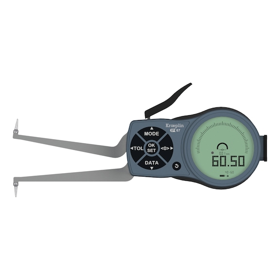Palpeur rapide KROEPLIN L240 40–60 mm, 0,01 mm, IP67, mesure interne - Jauge de mesure électronique pour mesure intérieure d'alésages, de gorges et de rainures intérieures