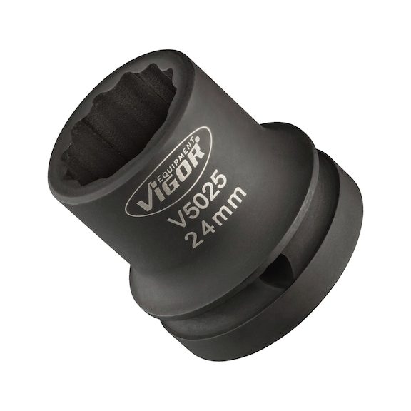 VIGOR Schlagschrauber Steckschlüsseleinsatz Außen Doppel-Sechskant Profil 24 mm - Druckluftwerkzeug (Teile, Sonstiges)