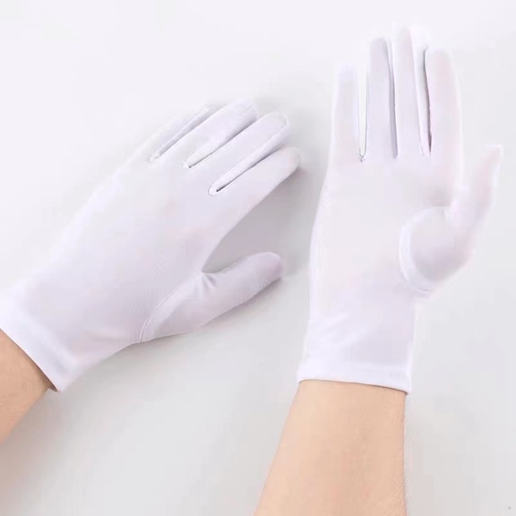 White Ceremonial Gloves 12pcs/pack - Ceremonial Gloves