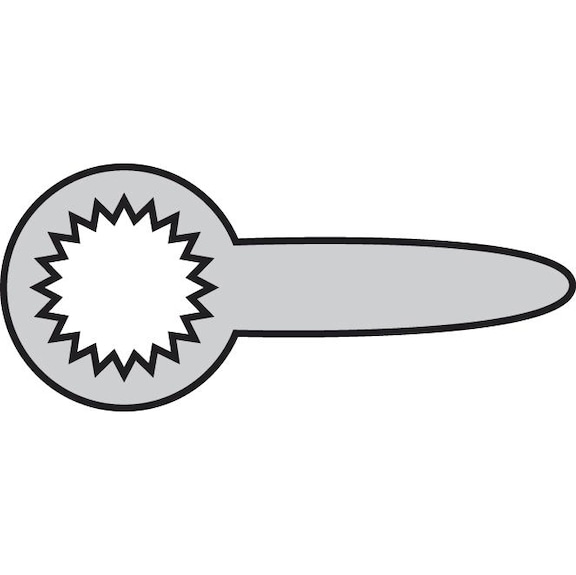 RED ROOSTER Knife straight 40 mm RR-476 475G40 - Pneumatic tool (accessories, other)