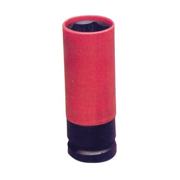ACTION Wheel nut socket 1/2 SW 21 mm red DO61126021 - Drive unit 1/2 inch