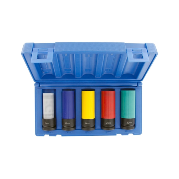 ACTION Wheel nut sockets long set 1/2 inch 5-piece DO611260501 - Drive unit 1/2 inch