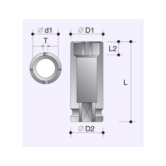 ACTION Socket wrench 1/2 inch KM07 DO69712735 - Drive unit 1/2 inch