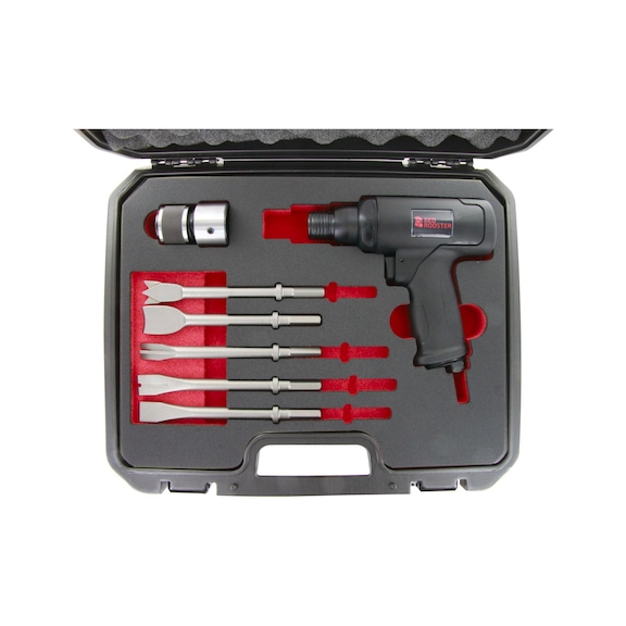 RED ROOSTER Chipping hammer with 5 chisels RRH-4309KSET1 - Hammer, chisel (compressed air, other)