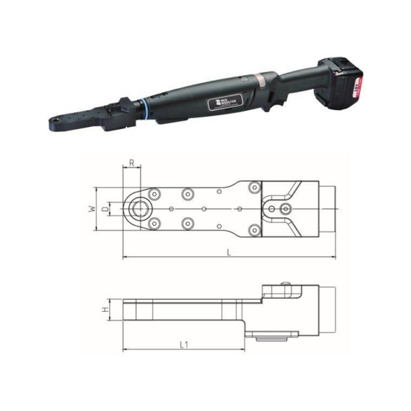 RED ROOSTER Cordless angle screwdriver RRI-BA10ICA H12 - Rod angle screwdriver